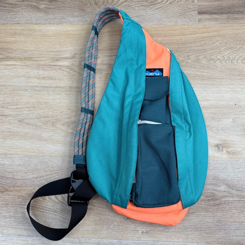 KAVU Rope Bag Unisex OS Teal/Orange
Outdoorsy Travel LNWOT